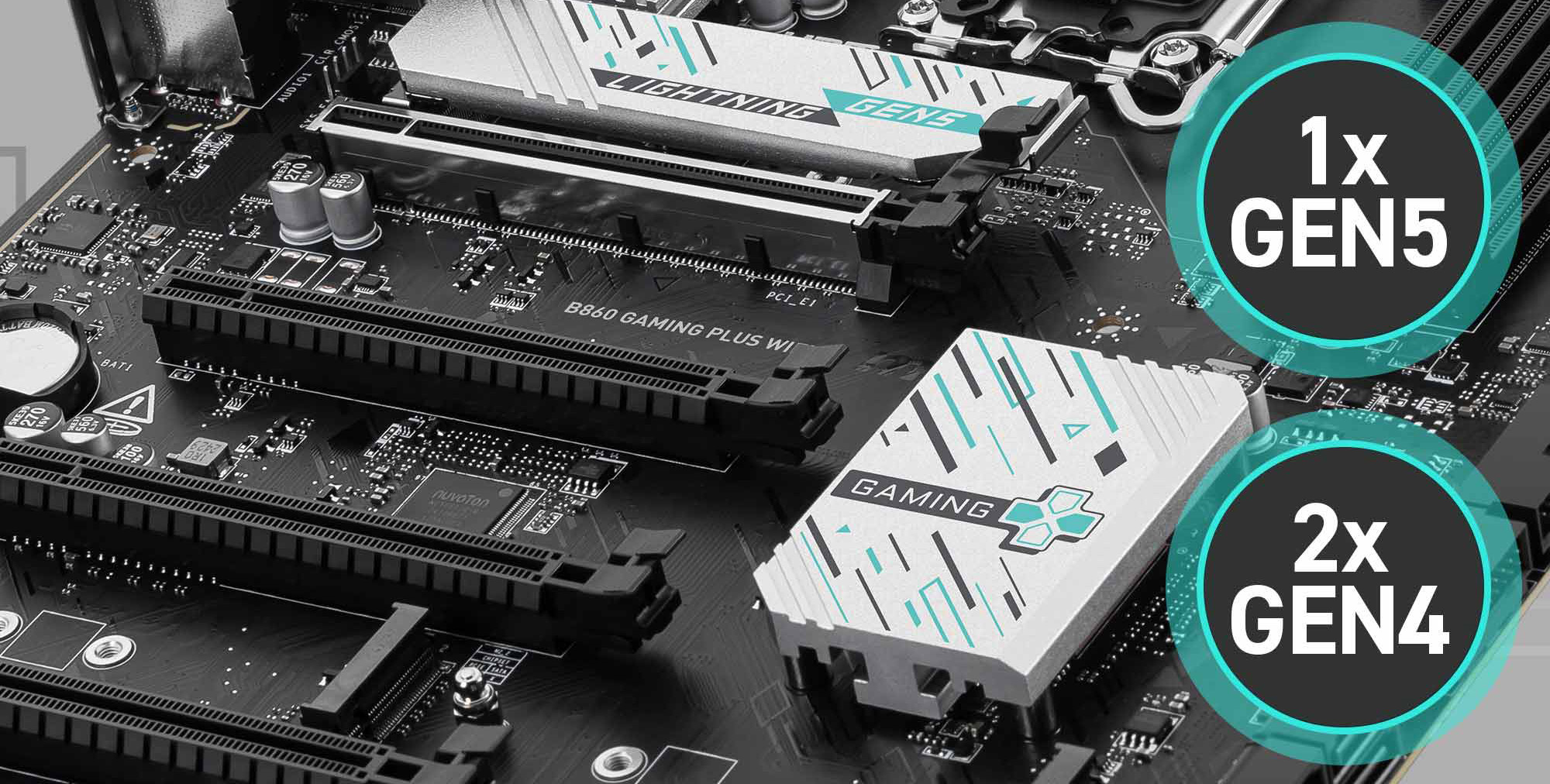 MSI B860 GAMING PLUS WIFI Motherboard, ATX - Supports Intel Core